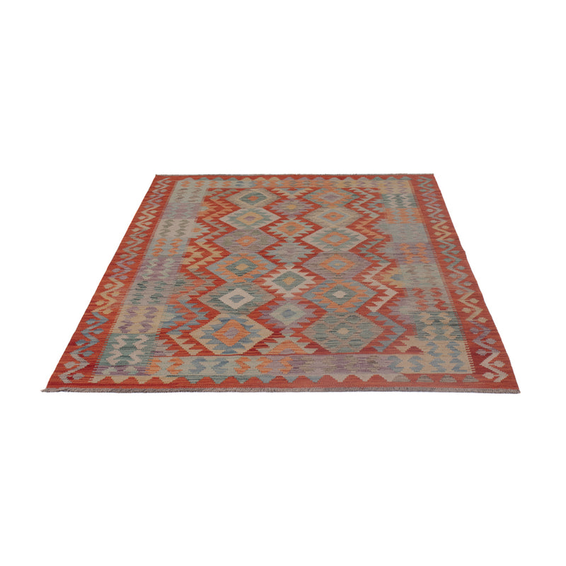 Kelim Rug - Splash - 193 x 148 cm - multicolored