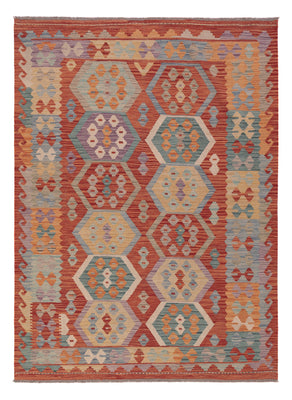 Kelim Rug - Splash - 197 x 150 cm - multicolored