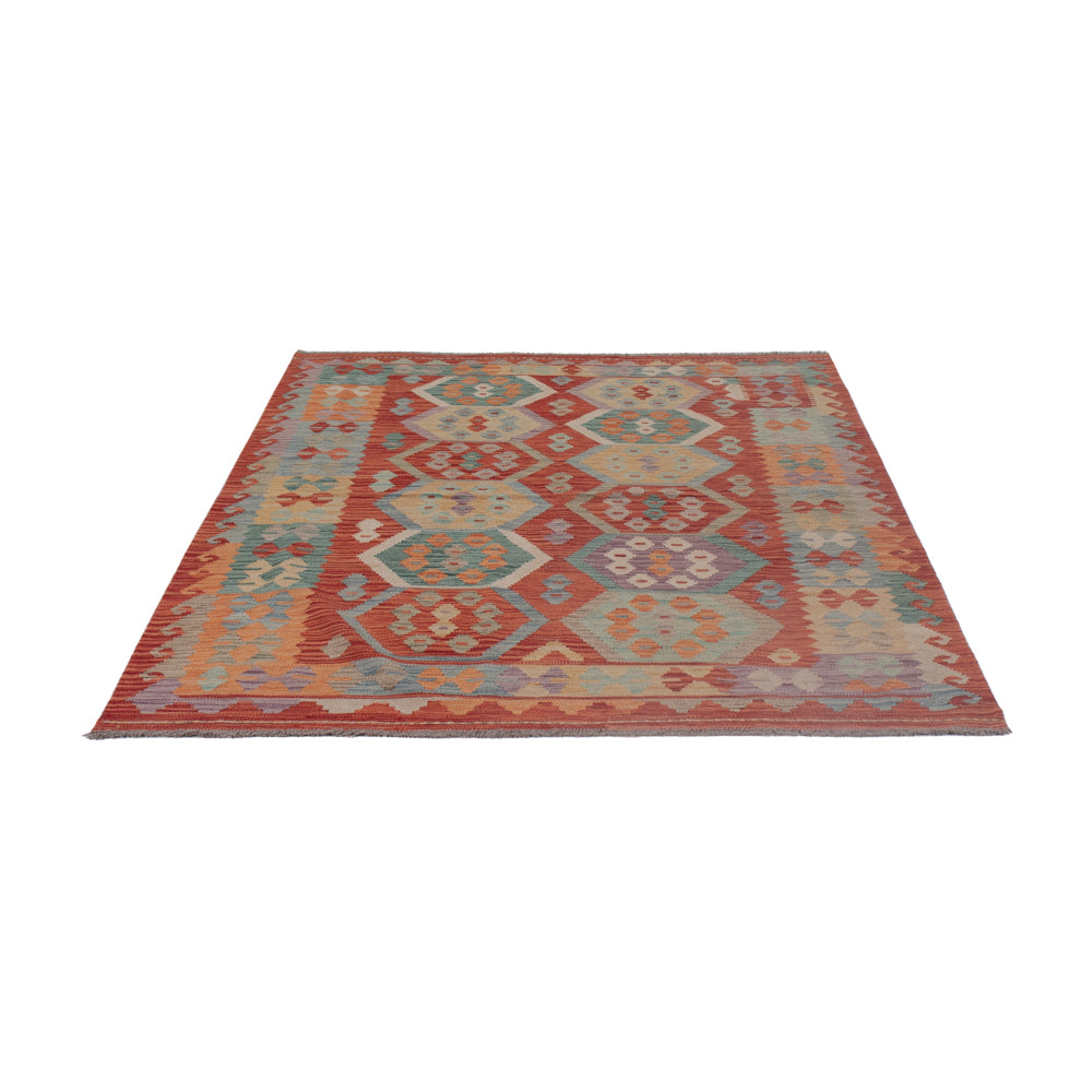 Kelim Rug - Splash - 197 x 150 cm - multicolored