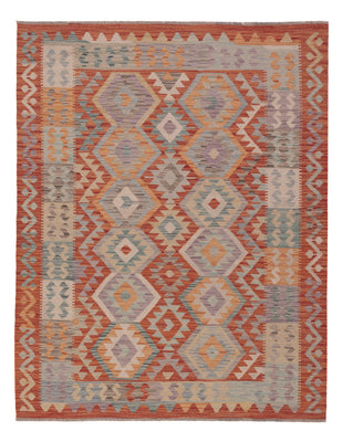 Kelim Rug - Splash - 198 x 152 cm - multicolored