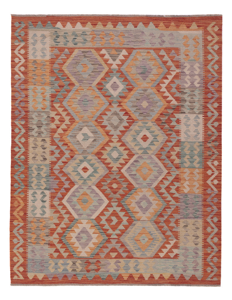 Kelim Rug - Splash - 198 x 152 cm - multicolored