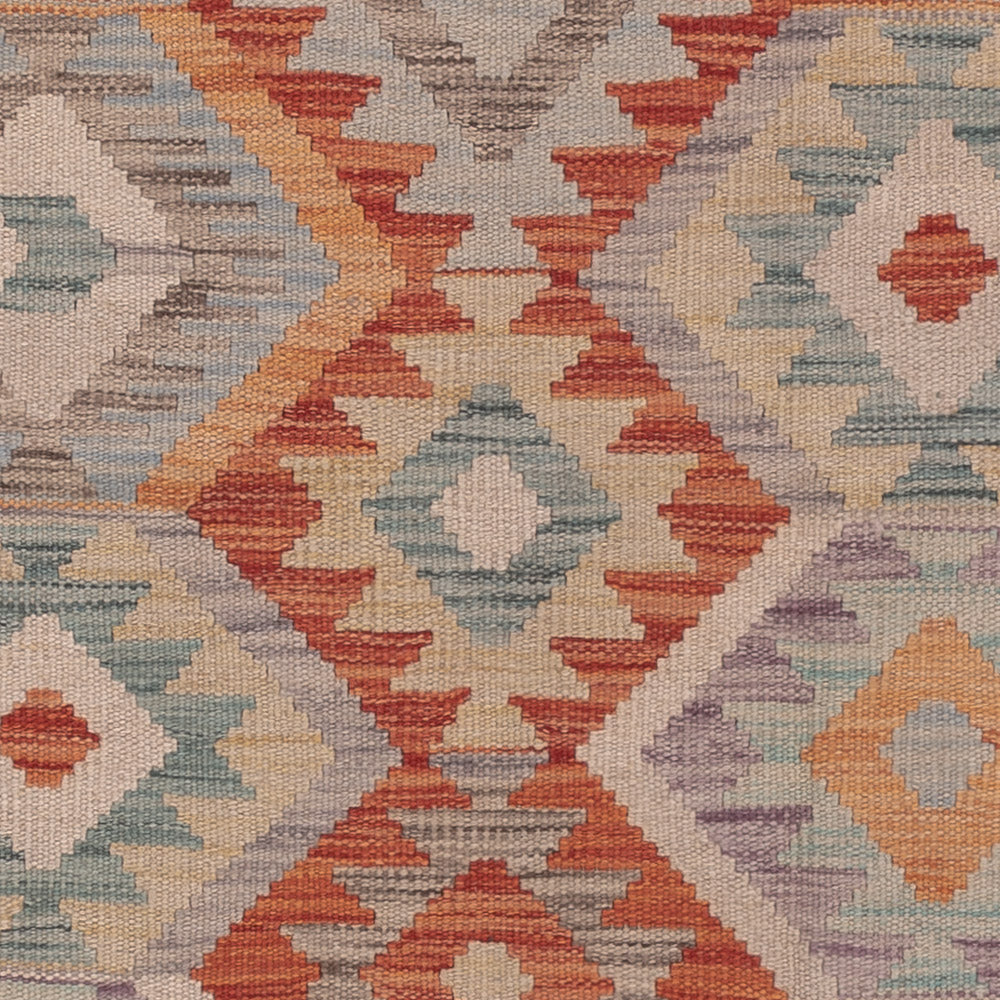 Kelim Rug - Splash - 198 x 152 cm - multicolored