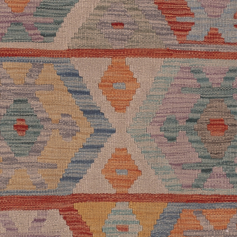 Kelim Rug - Splash - 202 x 150 cm - multicolored