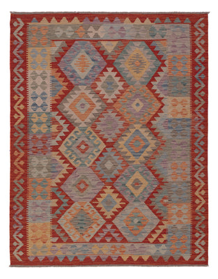 Kelim Rug - Splash - 192 x 150 cm - multicolored