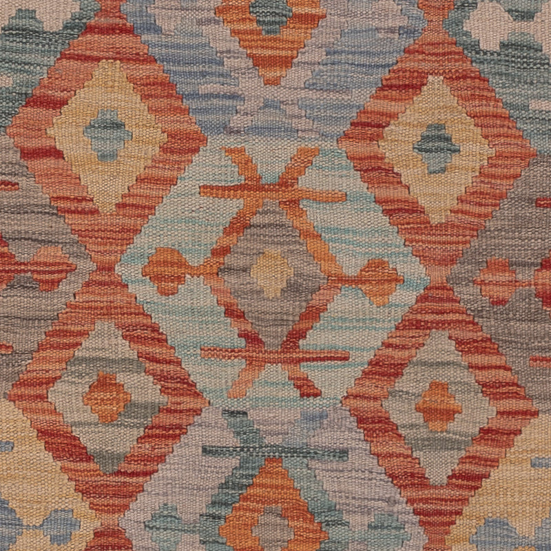 Kelim Rug - Splash - 198 x 152 cm - multicolored