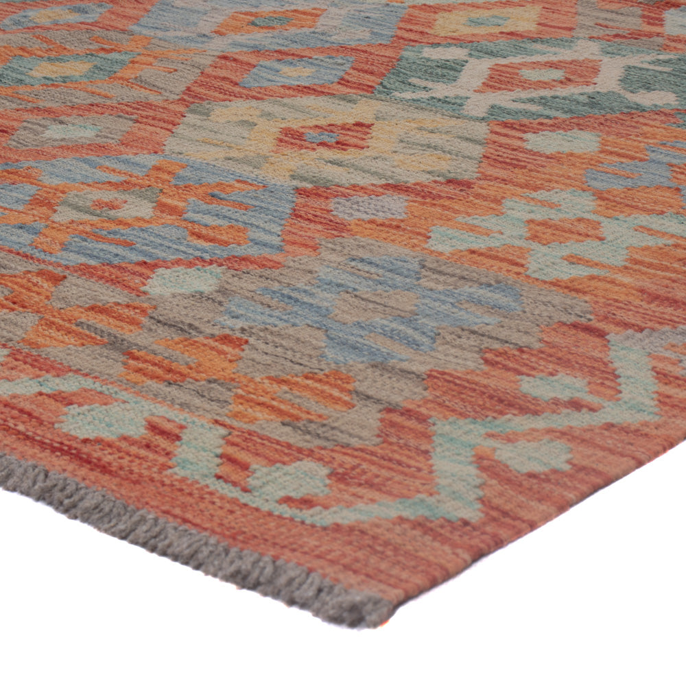 Kelim Rug - Splash - 198 x 152 cm - multicolored