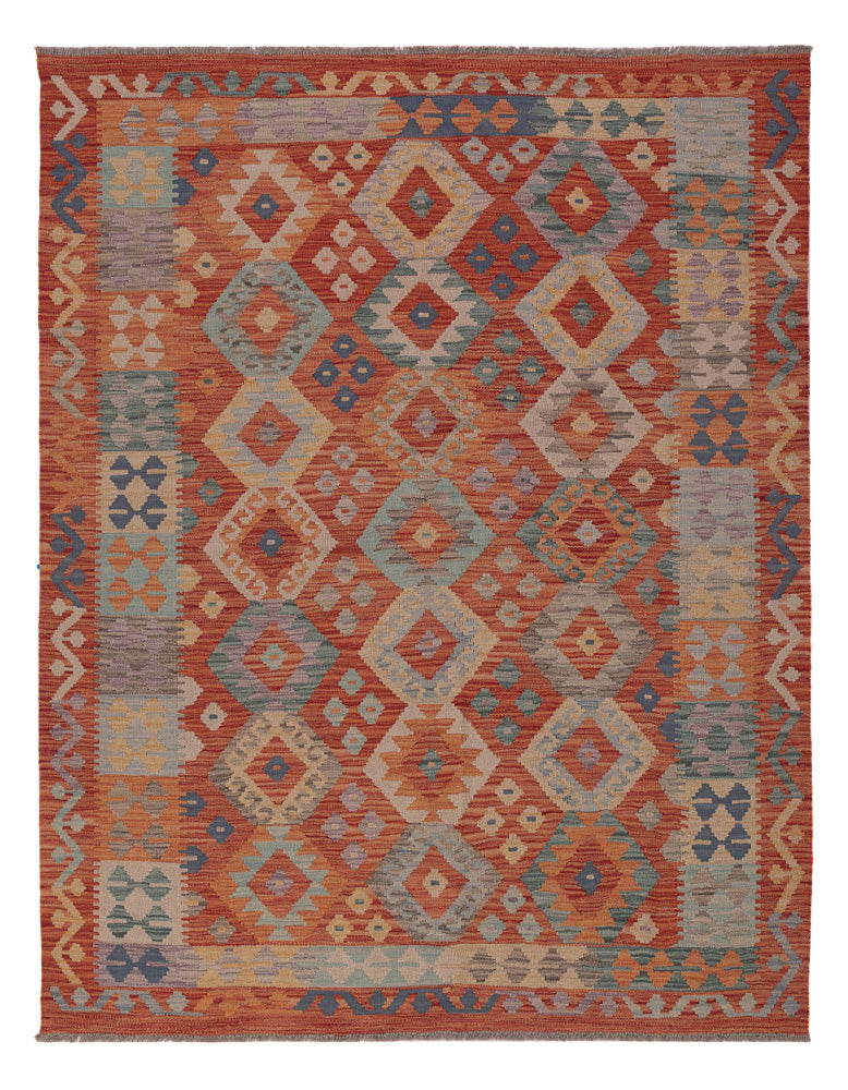 Kelim Rug - Splash - 198 x 154 cm - multicolored