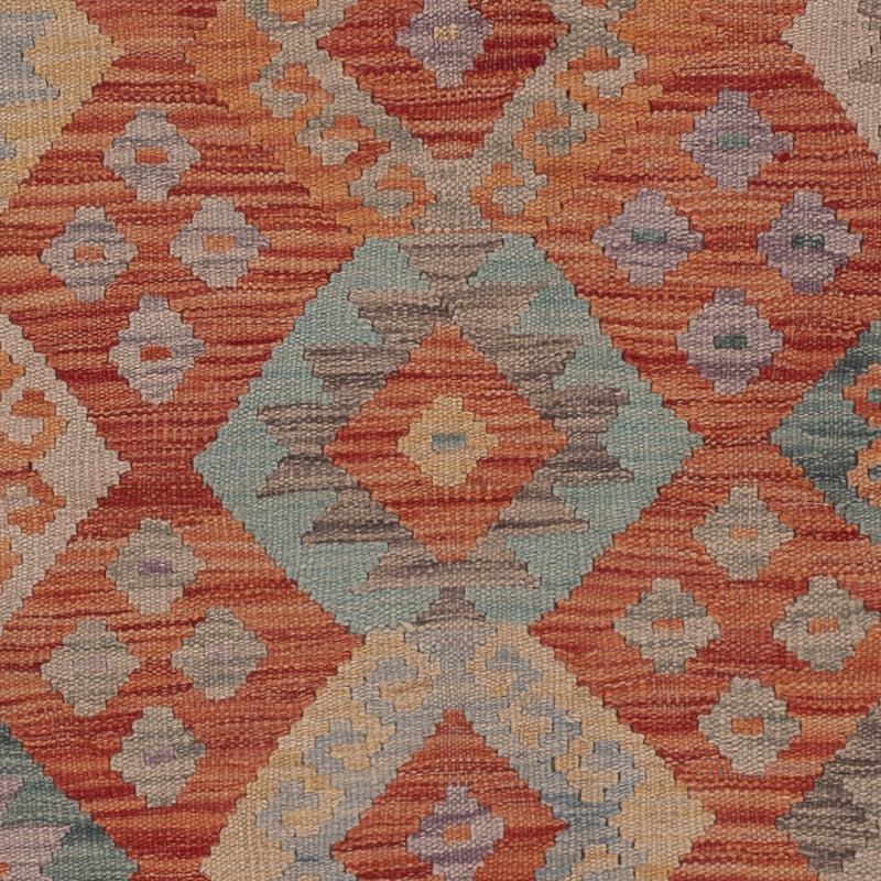 Kelim Rug - Splash - 198 x 154 cm - multicolored