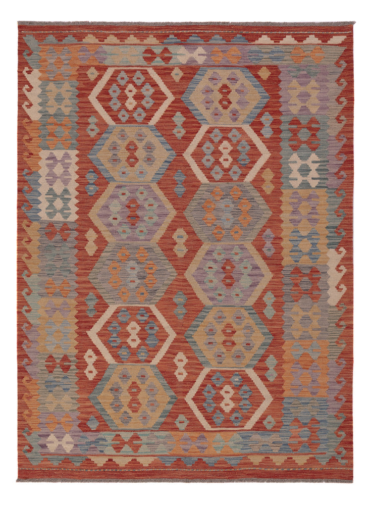 Kelim Rug - Splash - 200 x 150 cm - multicolored