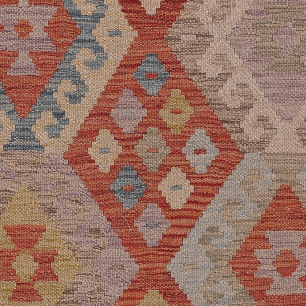 Kelim Rug - Splash - 191 x 145 cm - multicolored