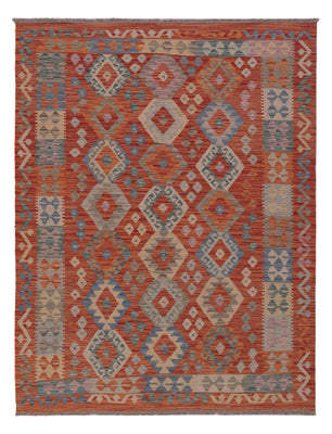 Kelim Rug - Splash - 198 x 151 cm - multicolored