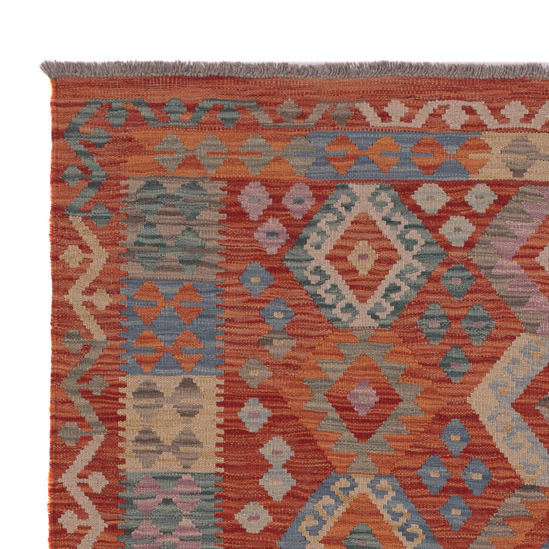 Kelim Rug - Splash - 198 x 151 cm - multicolored