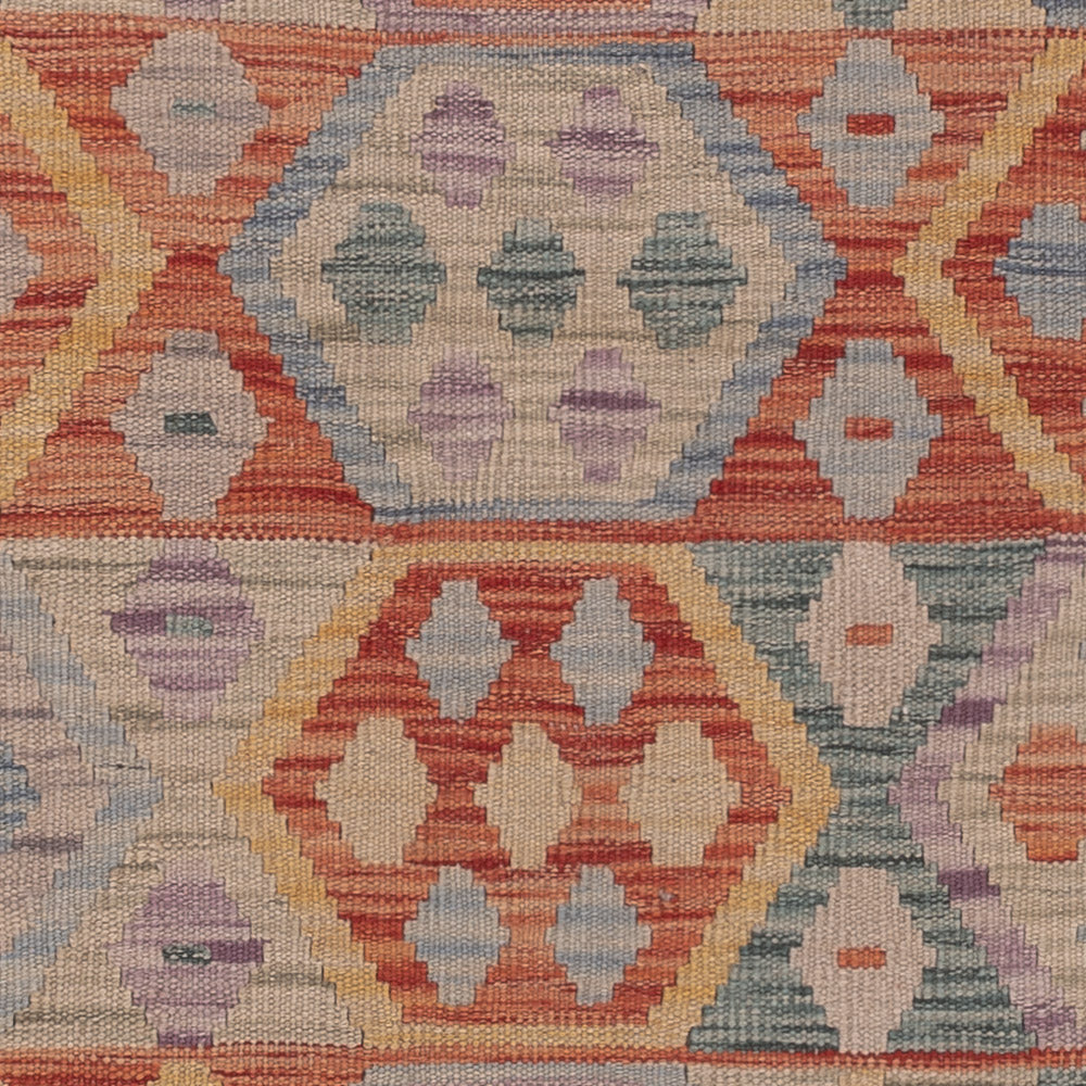 Kelim Rug - Splash - 192 x 150 cm - multicolored