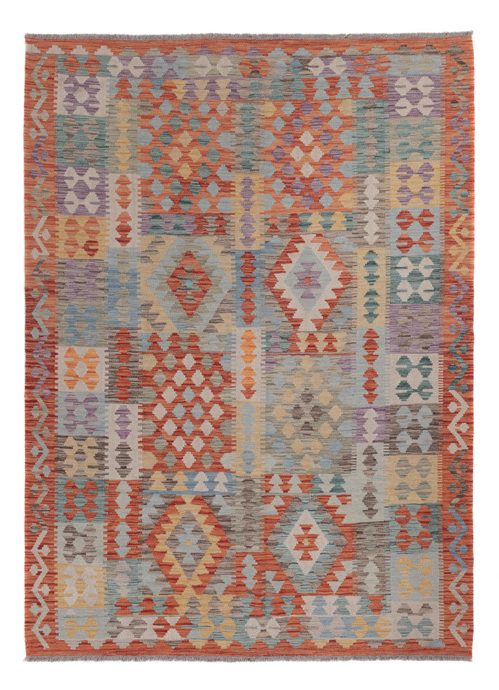 Kelim Rug - Splash - 240 x 172 cm - multicolored