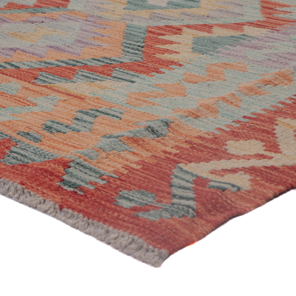 Kelim Rug - Splash - 196 x 149 cm - multicolored