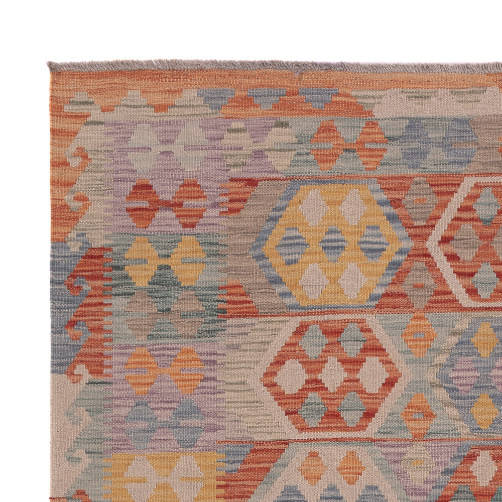 Kelim Rug - Splash - 193 x 150 cm - multicolored