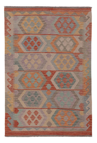 Kelim Rug - Splash - 150 x 104 cm - multicolored
