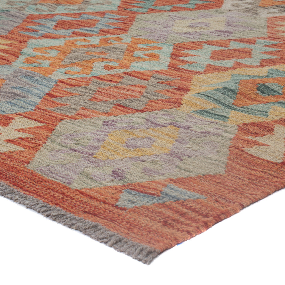 Kelim Rug - Splash - 243 x 179 cm - multicolored