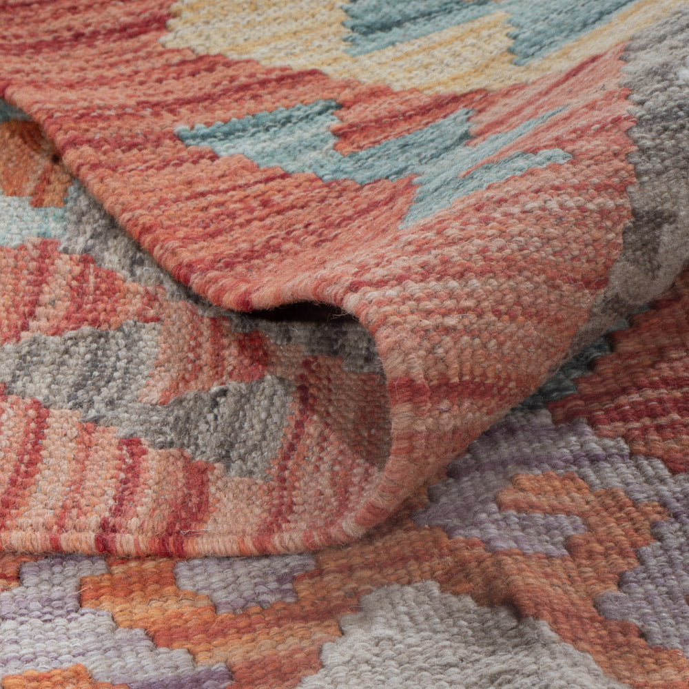 Kelim Rug - Splash - 243 x 179 cm - multicolored