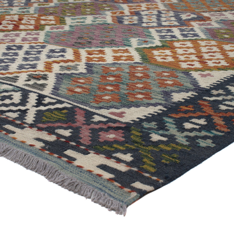 Kelim Rug - Splash - 291 x 207 cm - multicolored