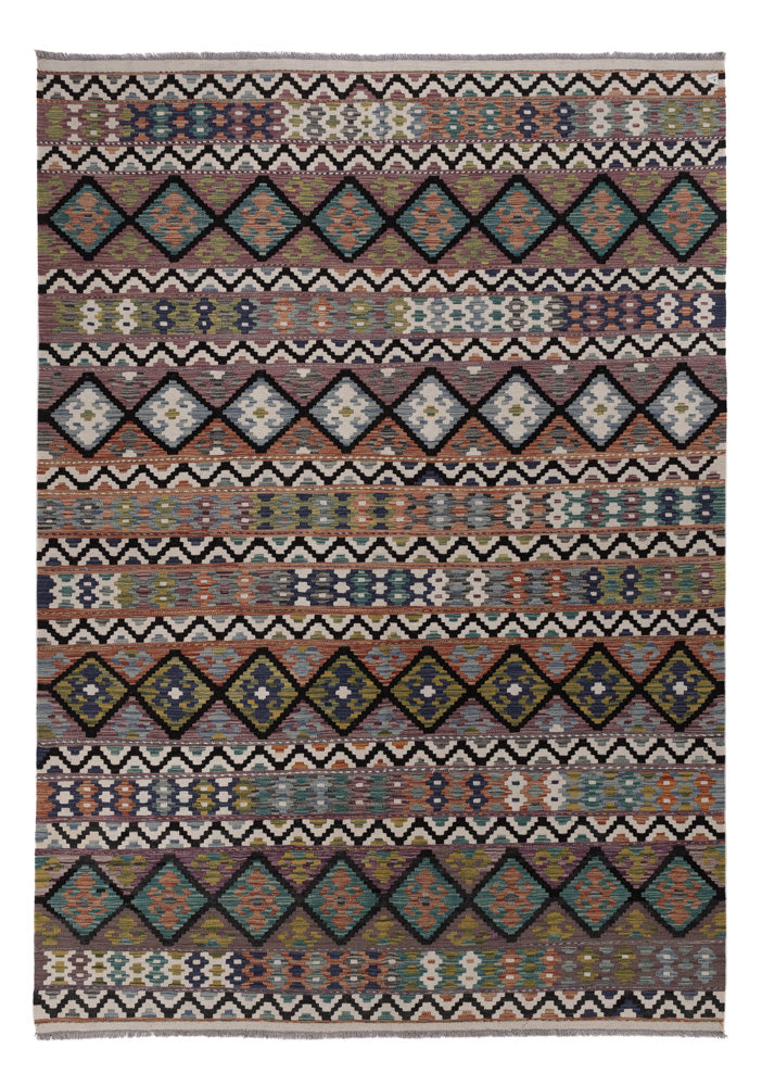 Kelim Rug - Splash - 288 x 203 cm - multicolored