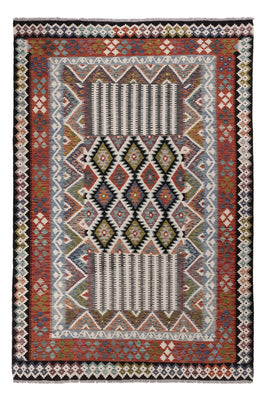Kelim Rug - Splash - 303 x 206 cm - multicolored