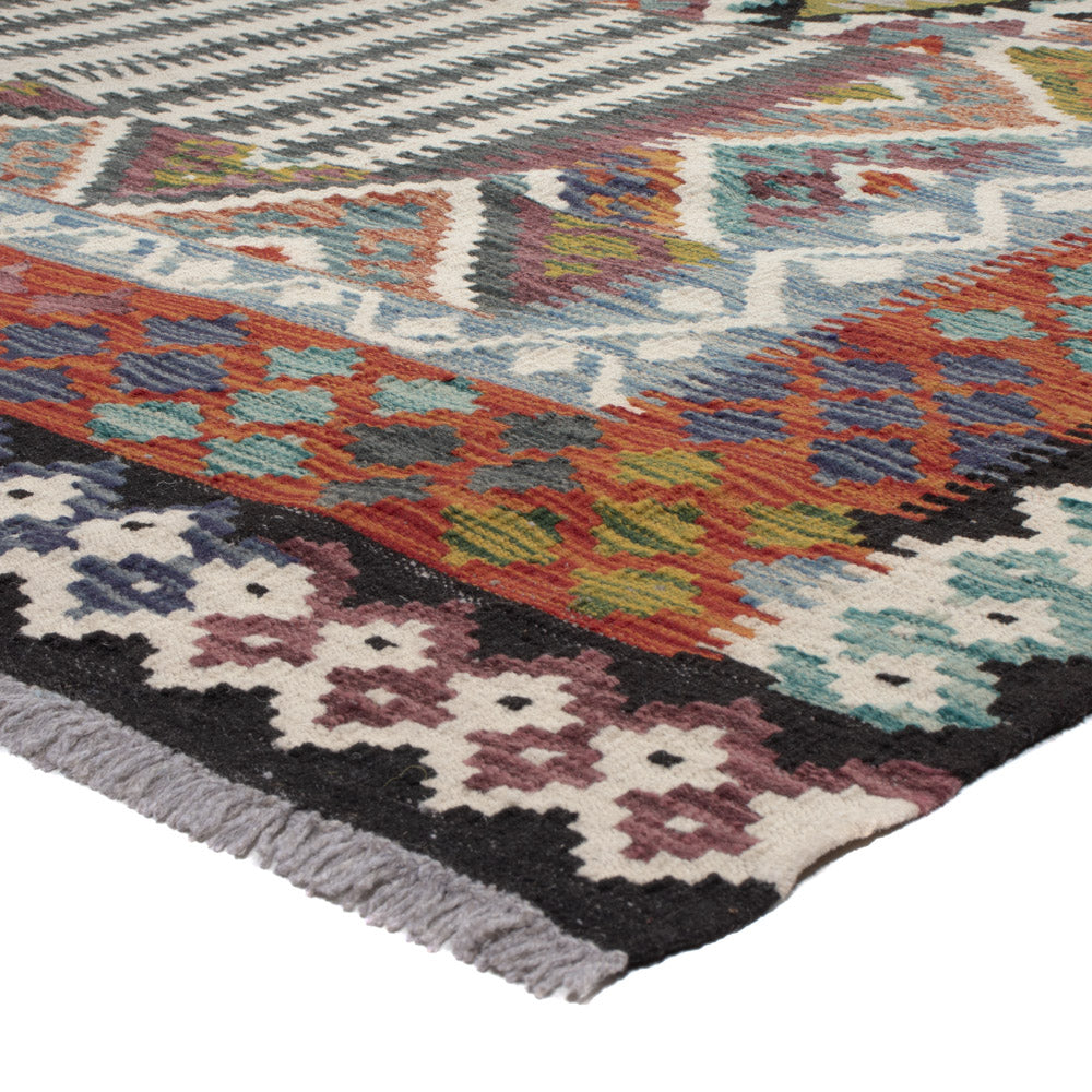 Kelim Rug - Splash - 303 x 206 cm - multicolored