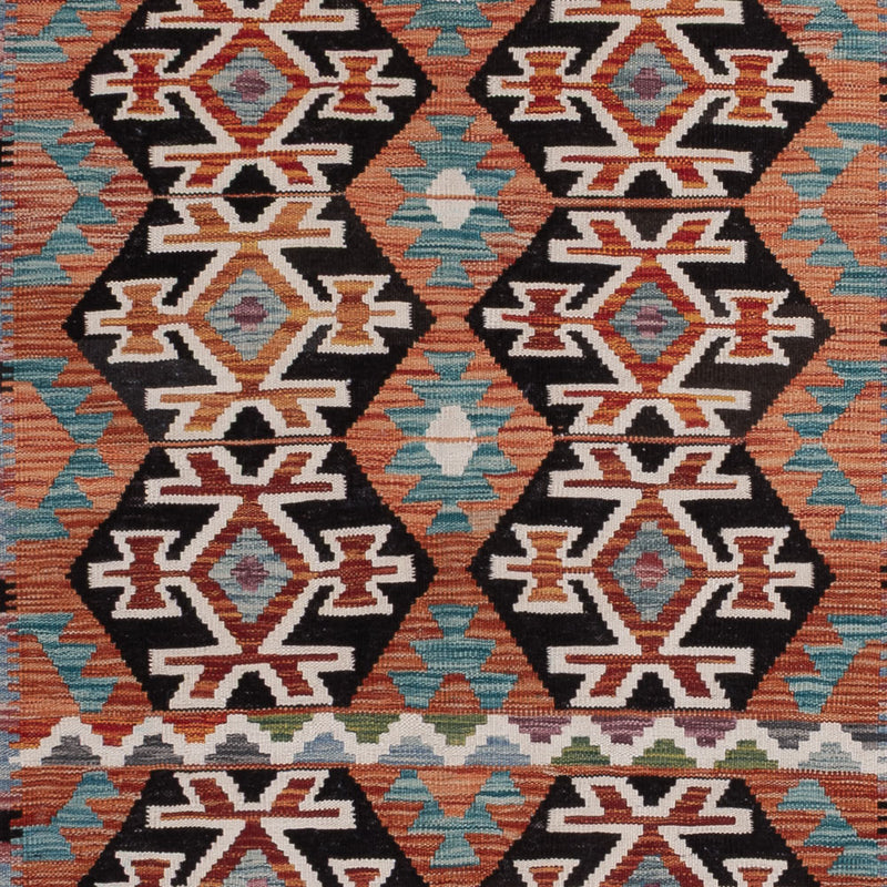 Kelim Rug - Splash - 297 x 203 cm - multicolored