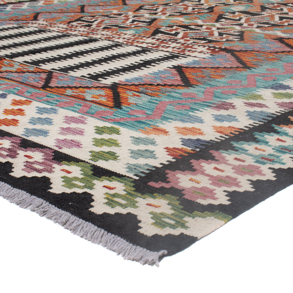 Kelim Rug - Splash - 297 x 203 cm - multicolored