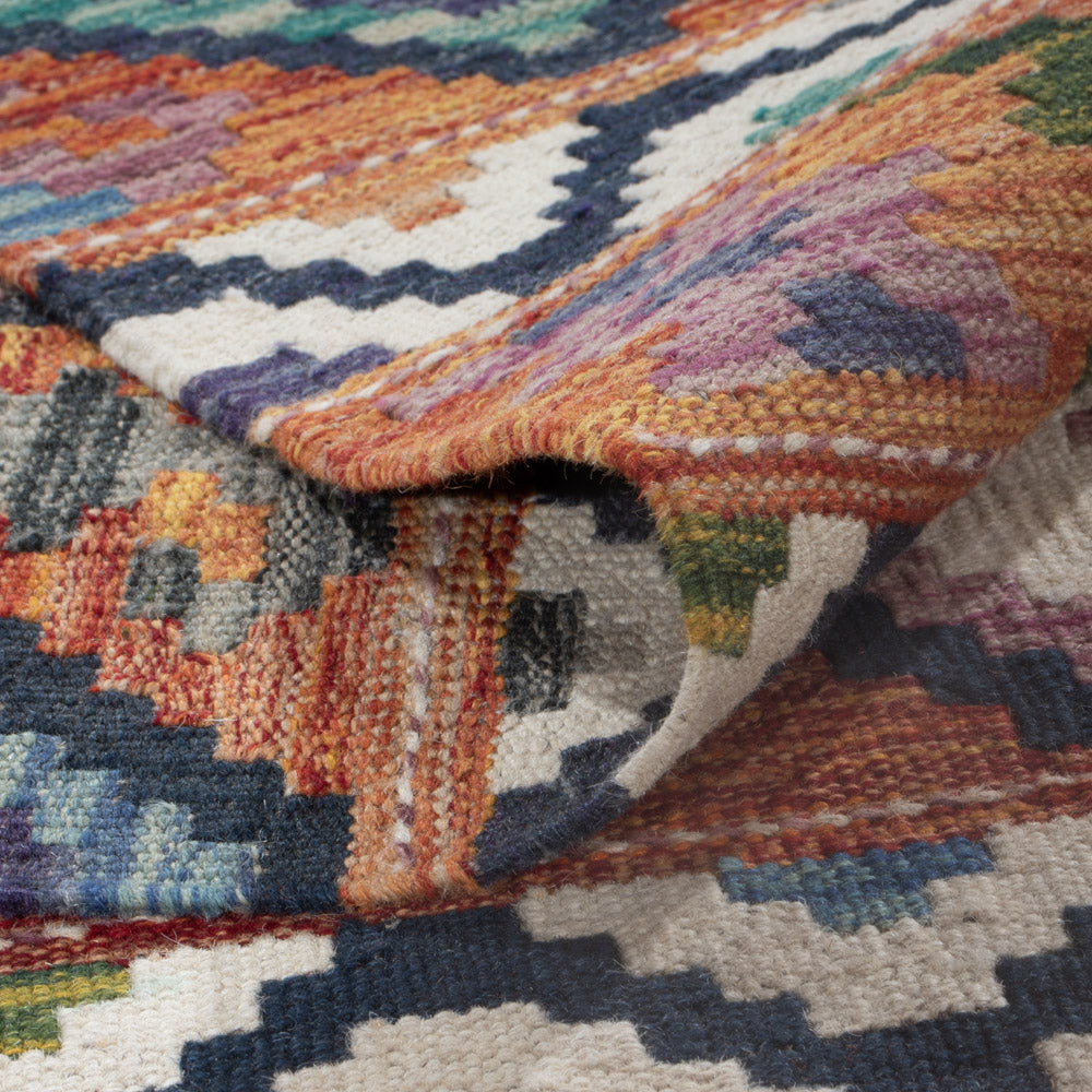 Kelim Rug - Splash - 296 x 211 cm - multicolored