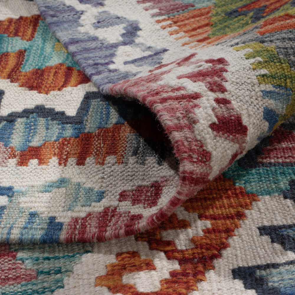 Kelim Rug - Splash - 316 x 205 cm - multicolored