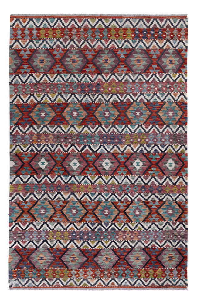 Kelim Rug - Splash - 303 x 198 cm - multicolored