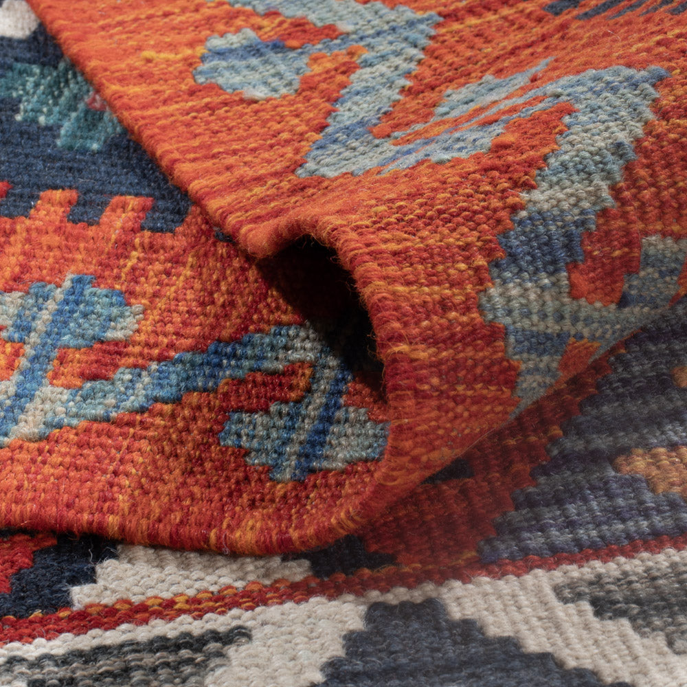 Kelim Rug - Splash - 295 x 211 cm - multicolored