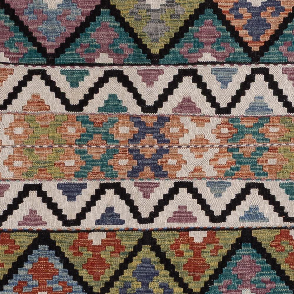 Kelim Rug - Splash - 236 x 176 cm - multicolored