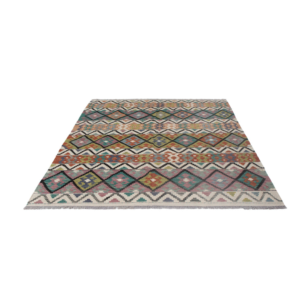 Kelim Rug - Splash - 236 x 176 cm - multicolored