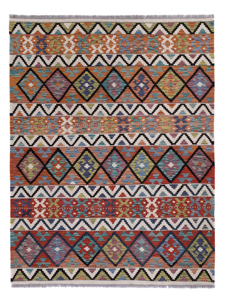 Kelim Rug - Splash - 237 x 176 cm - multicolored