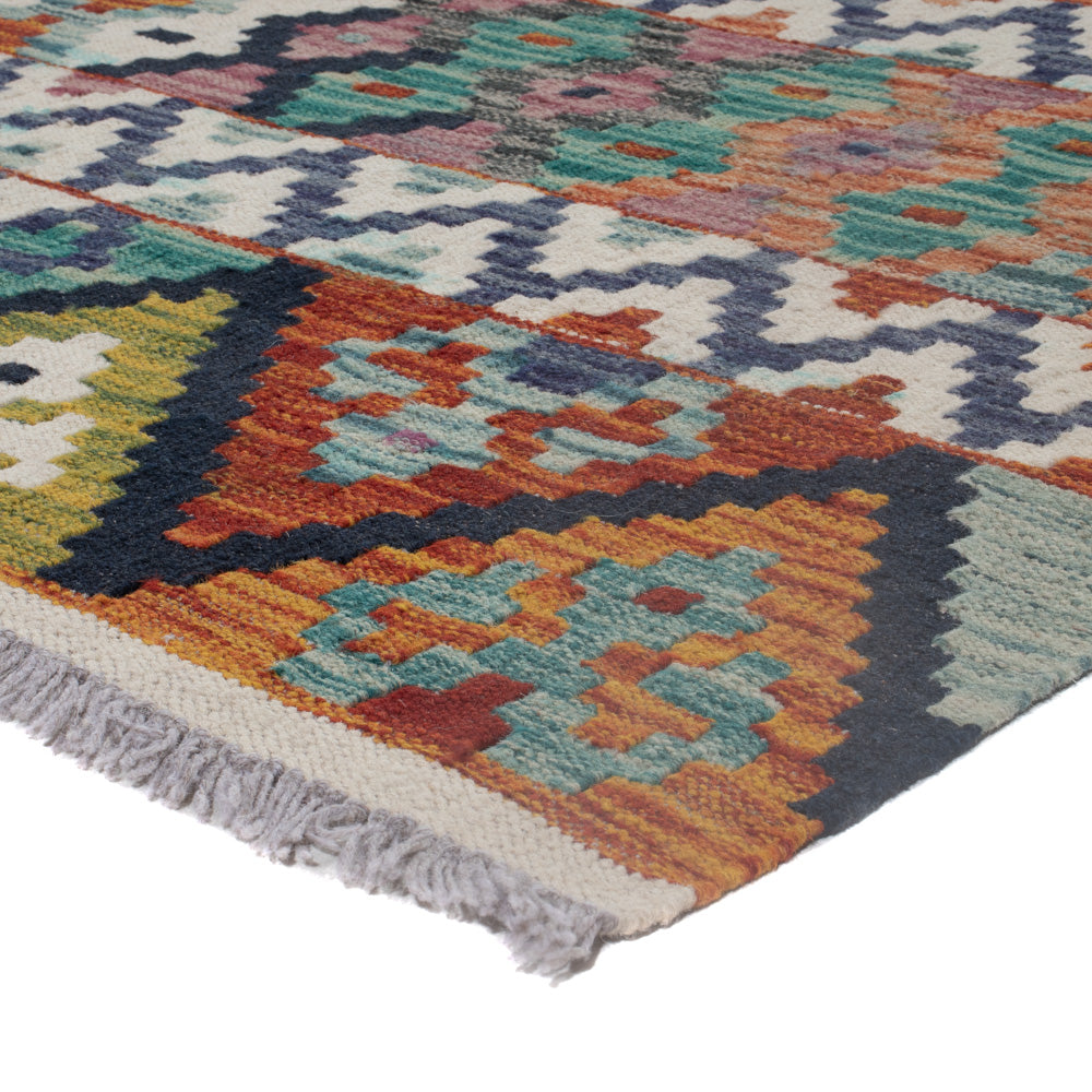 Kelim Rug - Splash - 241 x 185 cm - multicolored