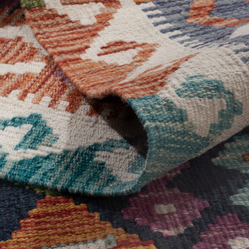 Kelim Rug - Splash - 252 x 177 cm - multicolored