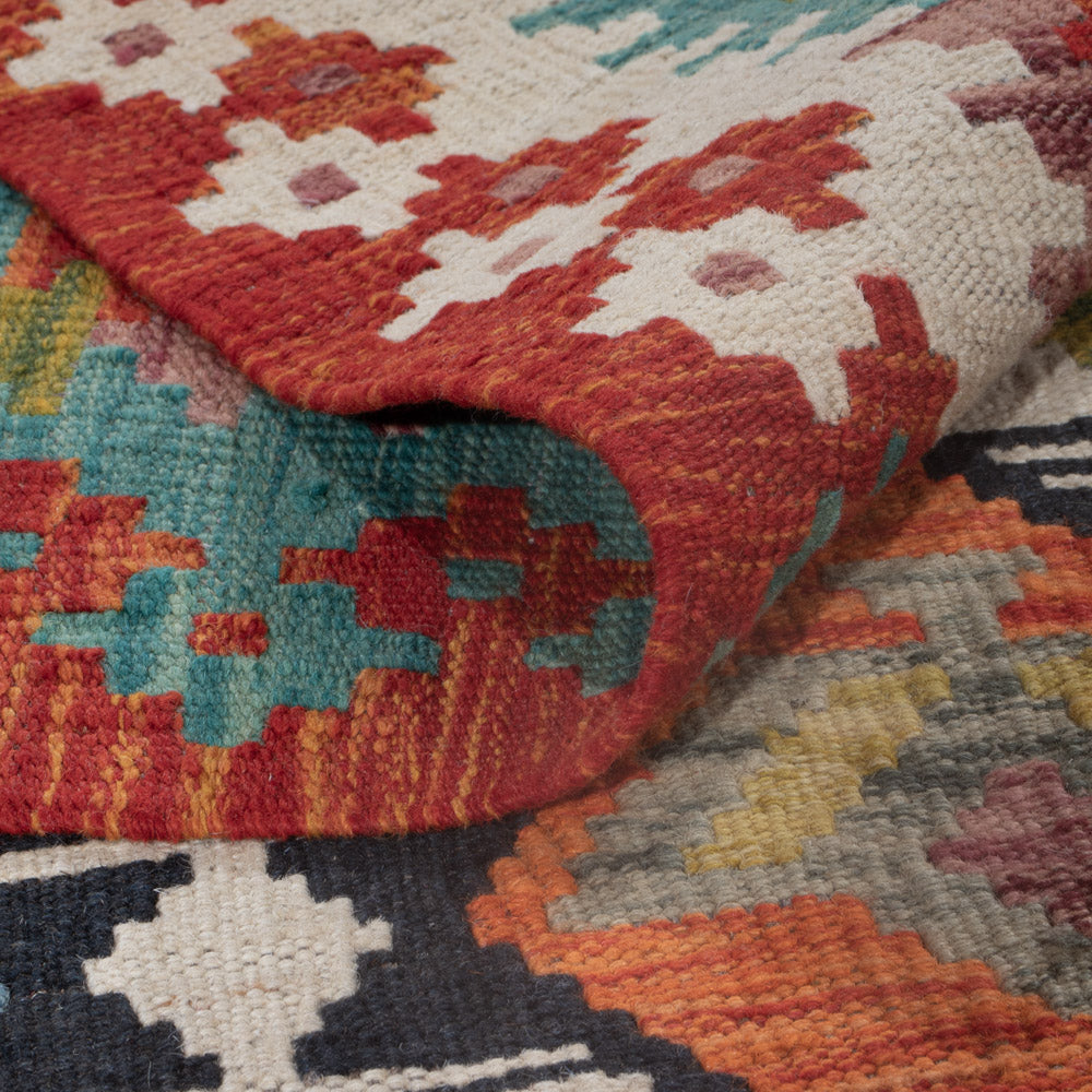 Kelim Rug - Splash - 240 x 180 cm - multicolored