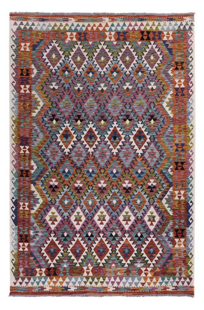 Kelim Rug - Splash - 253 x 167 cm - multicolored