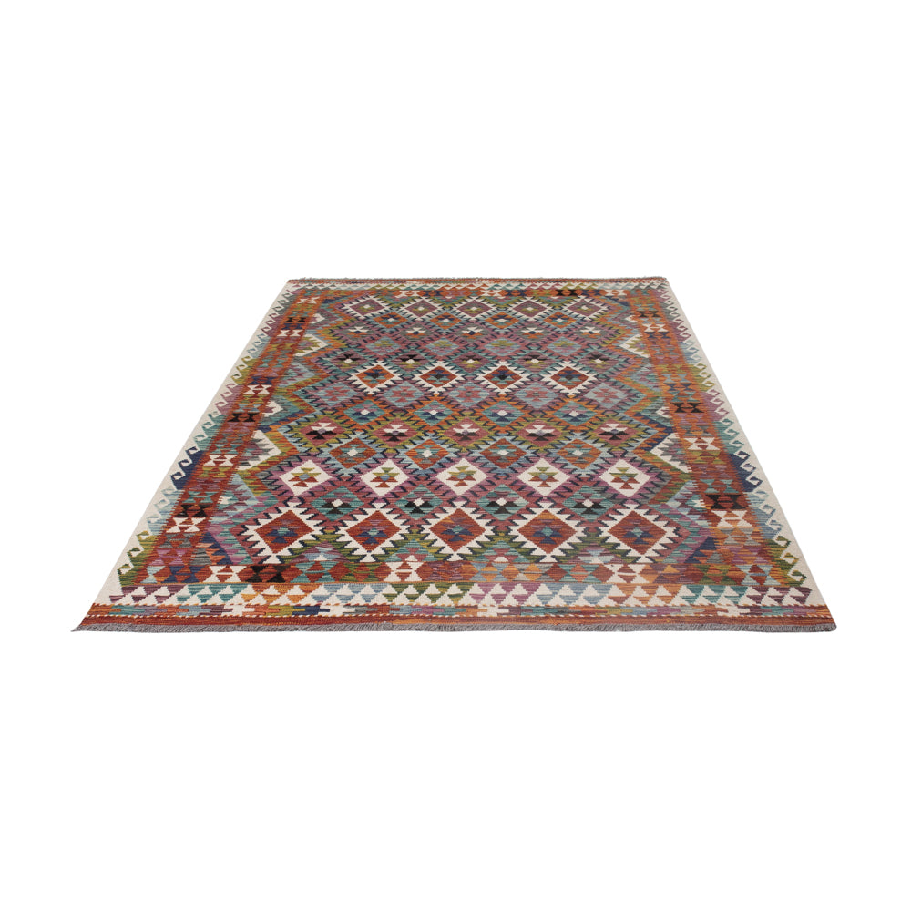 Kelim Rug - Splash - 253 x 167 cm - multicolored