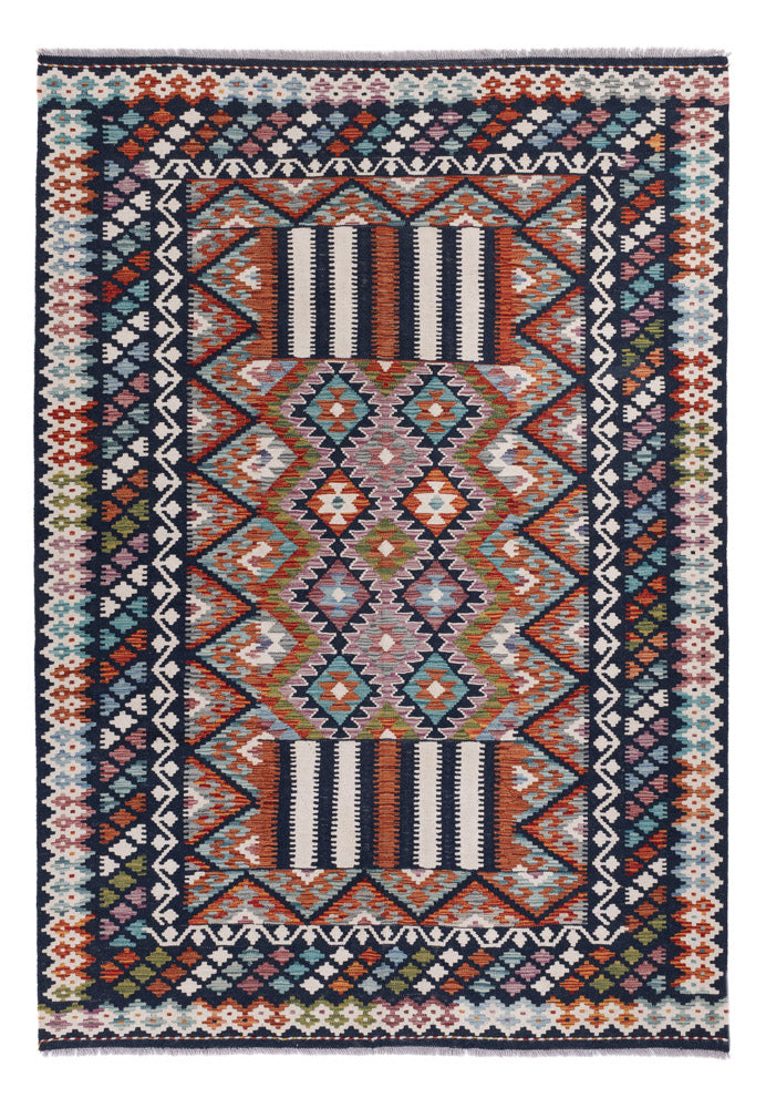 Kelim Rug - Splash - 248 x 177 cm - multicolored