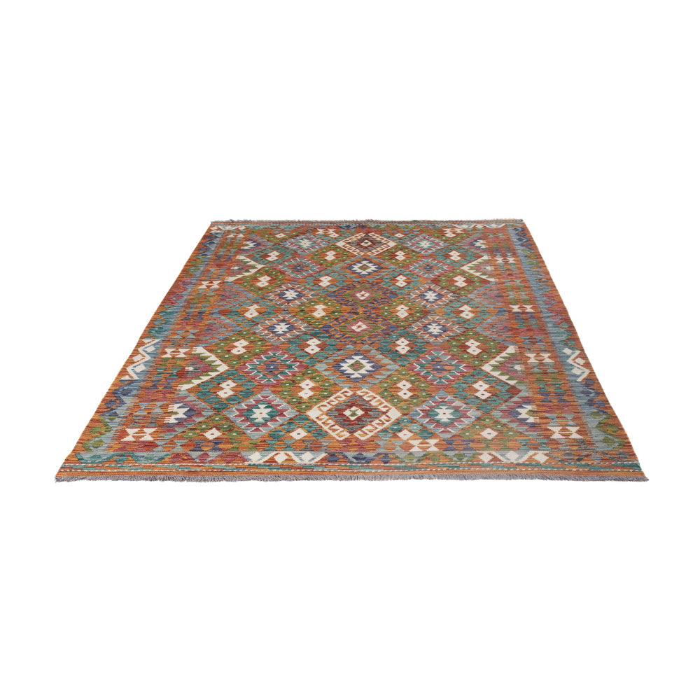 Kelim Rug - Splash - 247 x 178 cm - multicolored