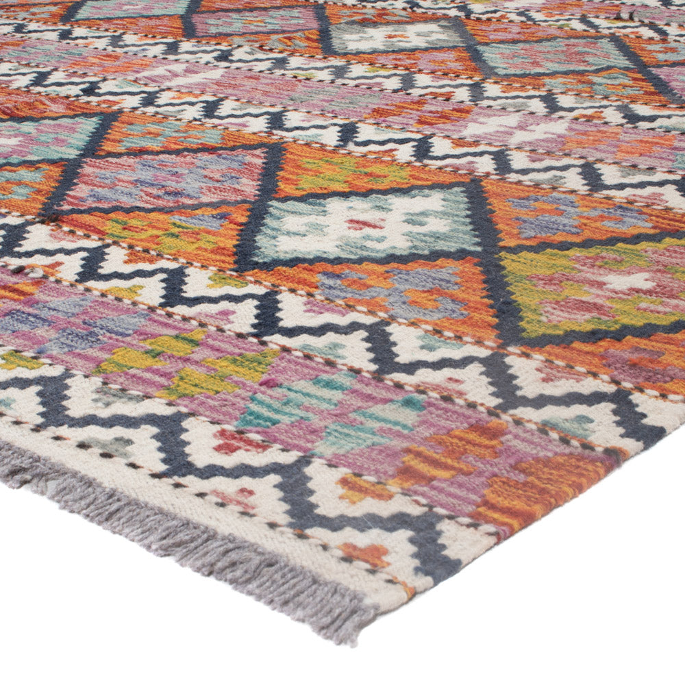 Kelim Rug - Splash - 240 x 175 cm - multicolored