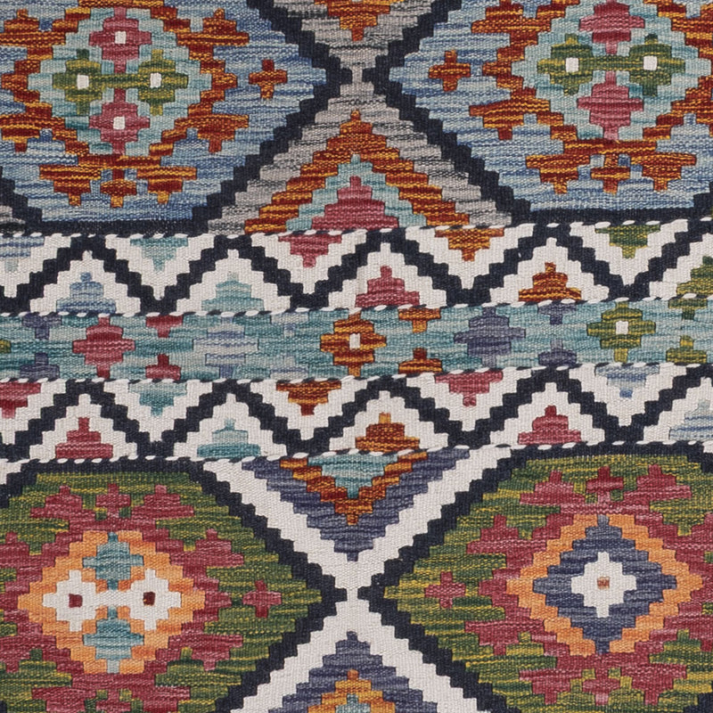 Kelim Rug - Splash - 256 x 190 cm - multicolored