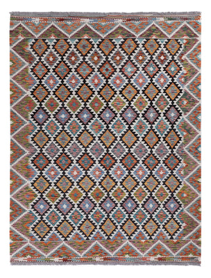 Kelim Rug - Splash - 241 x 185 cm - multicolored
