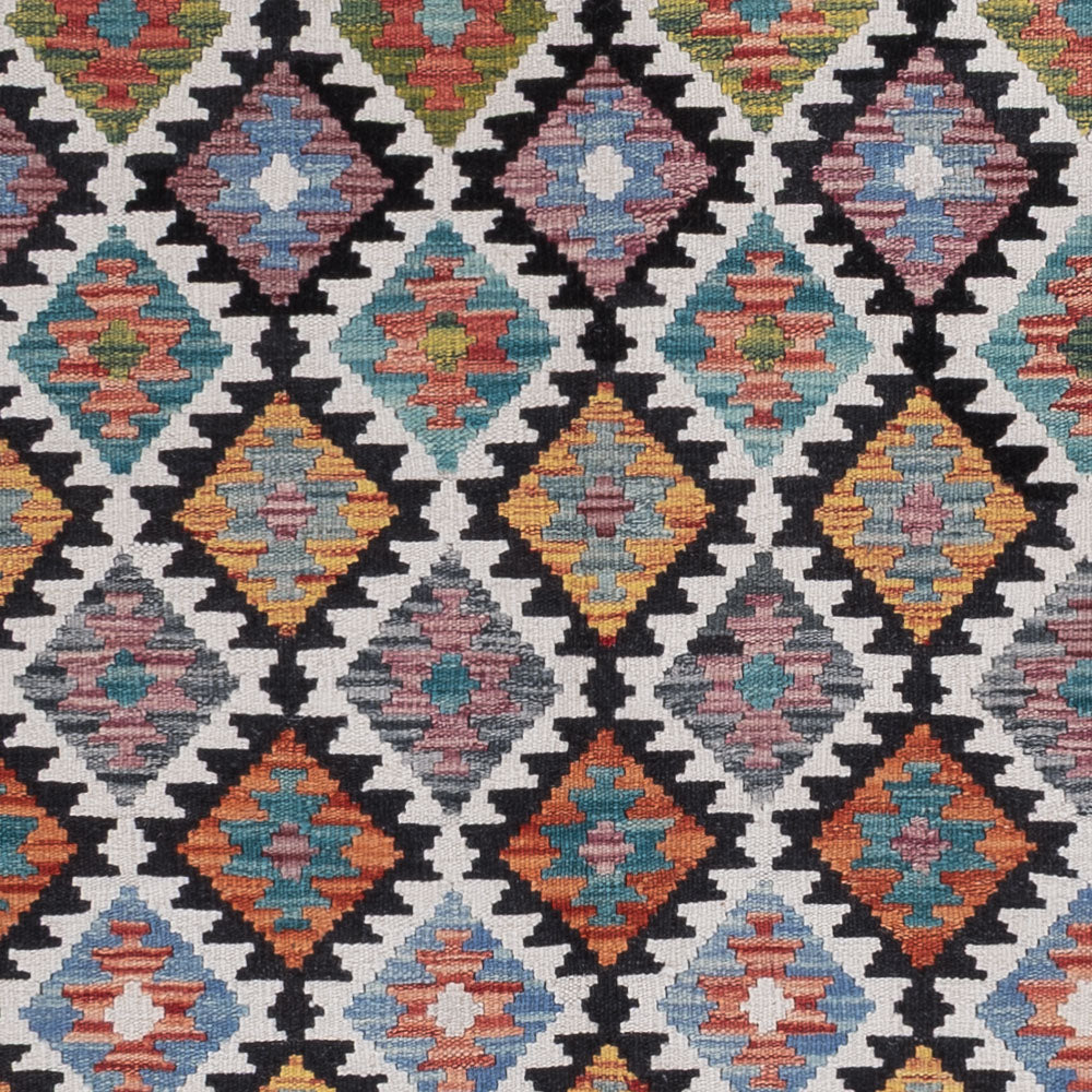 Kelim Rug - Splash - 241 x 185 cm - multicolored