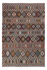 Kelim Rug - Splash - 287 x 197 cm - multicolored