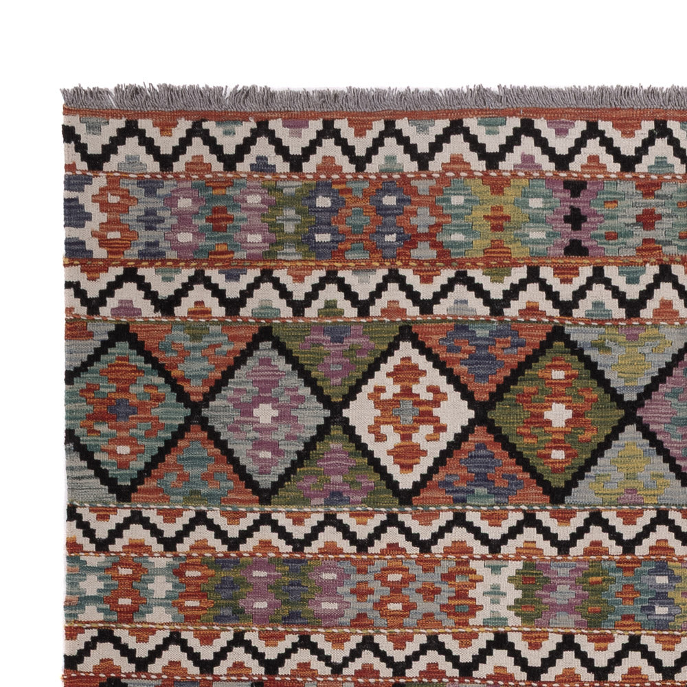 Kelim Rug - Splash - 287 x 197 cm - multicolored