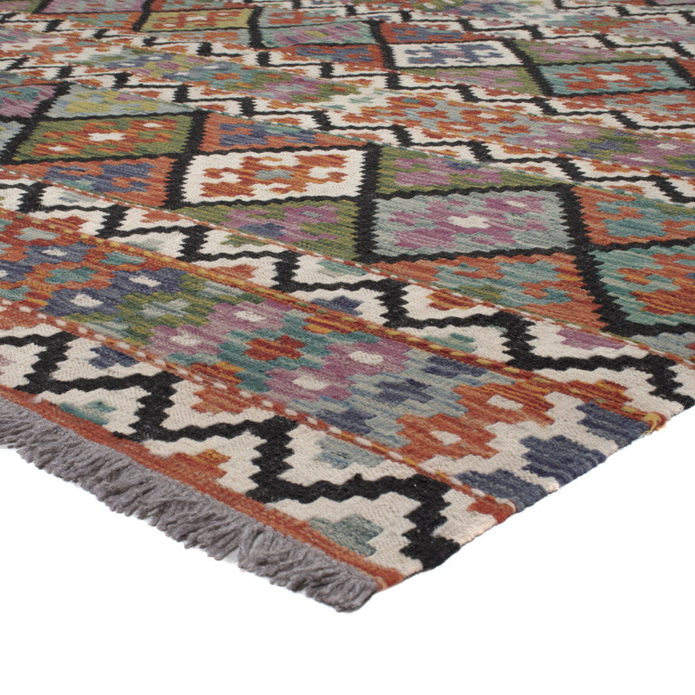 Kelim Rug - Splash - 287 x 197 cm - multicolored